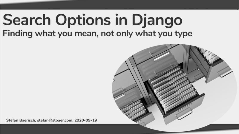 Search Options in Django
