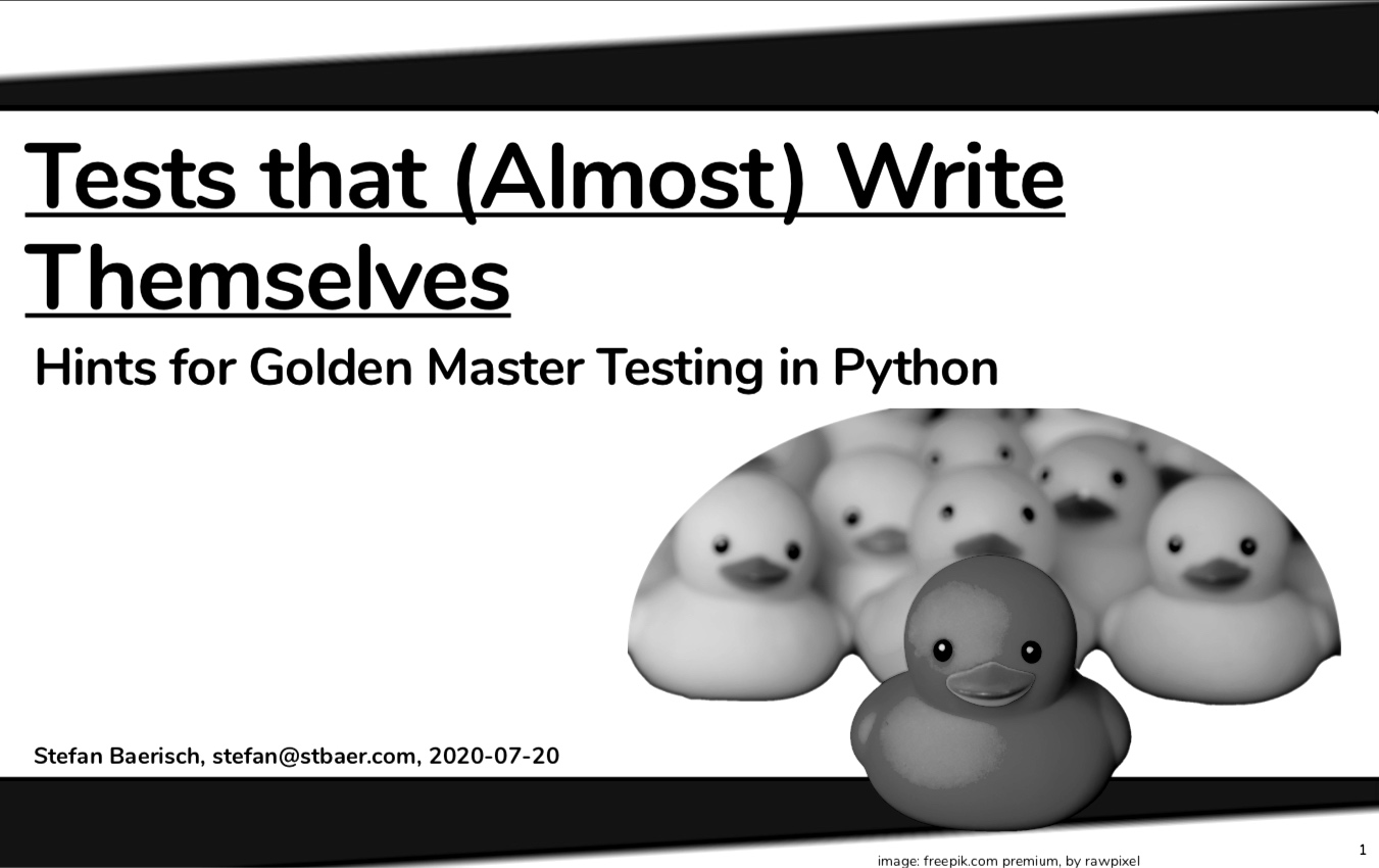 Tests That (Almost) Write Themselves